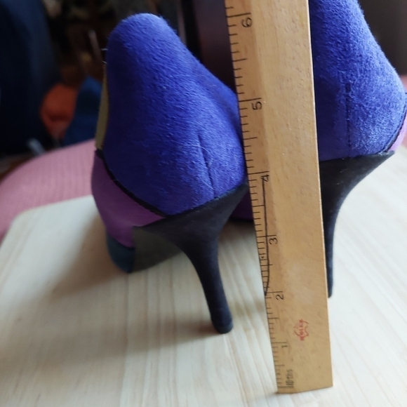 Nine West Multi-coloured Suede High Heel Shoes. Size 8M - Picture 12 of 12
